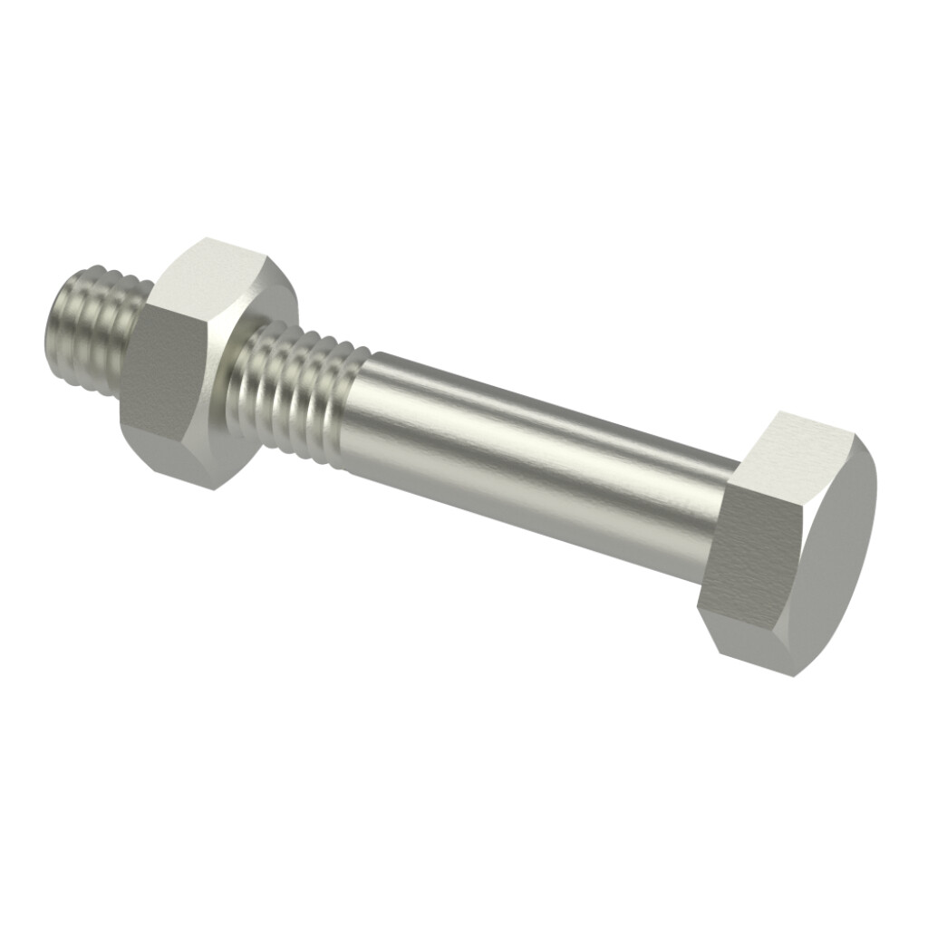 DIN 601  M  18 x 110 with nut  zinc-plated